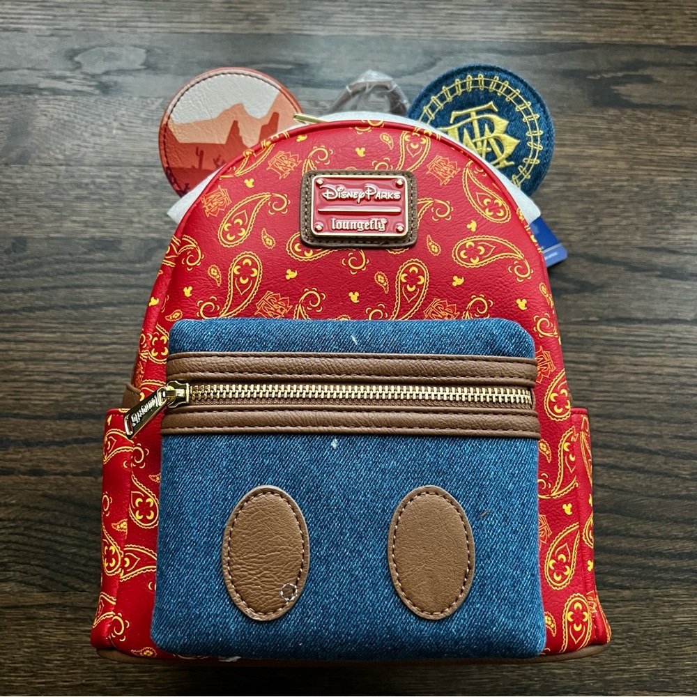 Loungefly Mickey Mouse The Main Attraction Big Thunder Mountain Backpack | NWT